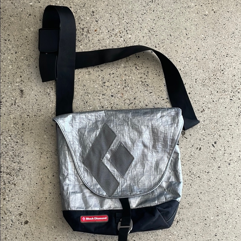 Black Diamond Silver and Black Men's Bag